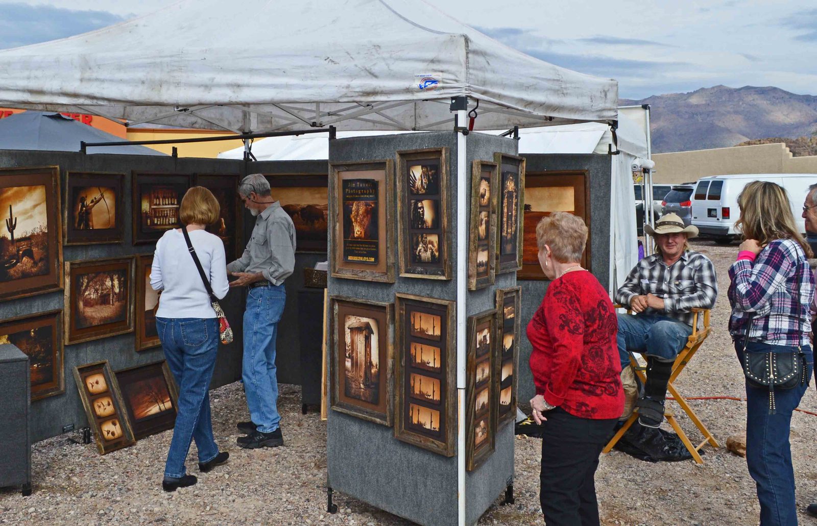 Photography booth at a Kevin's Art Attack festival
